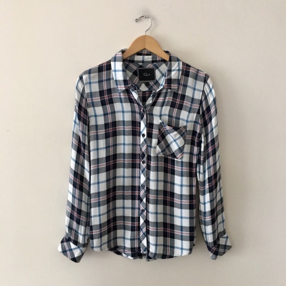 Rails Plaid Flannel Button Down Shirt - Picture 1 of 8